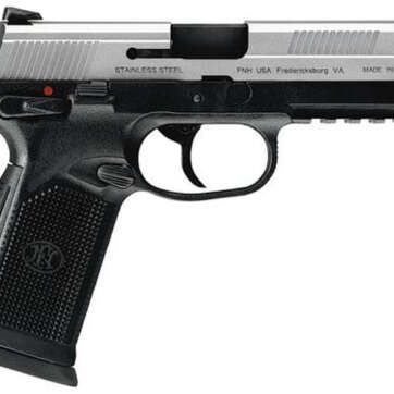 FN America, FNX-45, DA/SA, Full Size, 45ACP, 4.5" Barrel, Polymer Frame, Matte Stainless Finish, Fixed Sights, Manual Safety, 10Rd, 2 Magazines - Handsguns | American Guns & Ammo