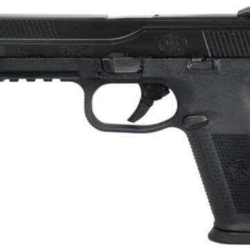 FN FNS-9L Long Slide 9mm 5" Barrel Blackened Stainless Steel Slide, Black Frame 17rd Mag - Handsguns | American Guns & Ammo