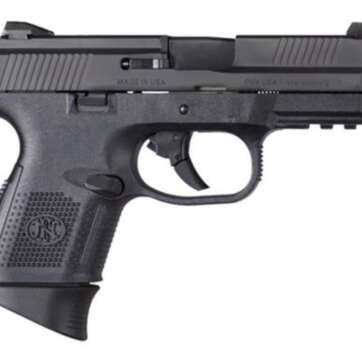 FN FNS-9C Compact 9mm 3.6" Barrel Black Slide Night Sights No Manual Safety 17rd - Handsguns | American Guns & Ammo