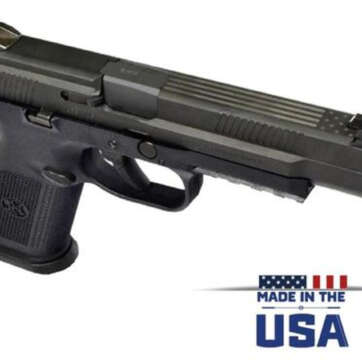 FN FNS9, 9mm, 5", 17rd, FS, US Flag Laser Engraved - Handsguns - American Guns & Ammo