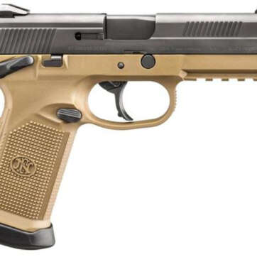 FN FNX9, 9mm, 4" Barrel, 17rd, Interchangeable Backstrap, Flat Dark Earth - Handsguns - American Guns & Ammo