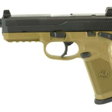 FN FNX 45 Tactical, 45 ACP, 5.3" TB, 10rd, NS, Flat Dark Earth Frame - Handsguns - American Guns & Ammo