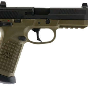 FN FNX45 Tactical 45 ACP, MS, NS, Flat Dark Earth and Black LE, 15rd - Handsguns - American Guns & Ammo
