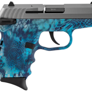 SCCY CPX-1 Carbon 9mm, 3.1" Barrel, Kryptek Pontus Grip, Stainless Steel Slide, 10rd - Handsguns | American Guns & Ammo