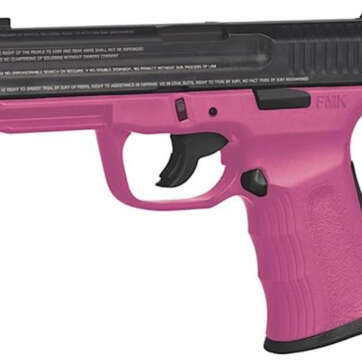 FMK DAO 9mm 4" Barrel, Pink Poly Grip/Frame Black, 10rd - Handsguns | American Guns & Ammo