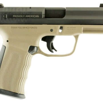 FMK 9C1G2-FAT 9mm, 4" Barrel, Fast Action Trigger, Extra Mag, Burnt Bronze -, Silver Barrel, 14rd - Handsguns | American Guns & Ammo
