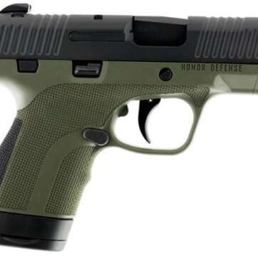 Honor Defense Honor Guard 9mm, 3.2", 7rd, OD Green Frame, Black Slide - Handsguns - American Guns & Ammo