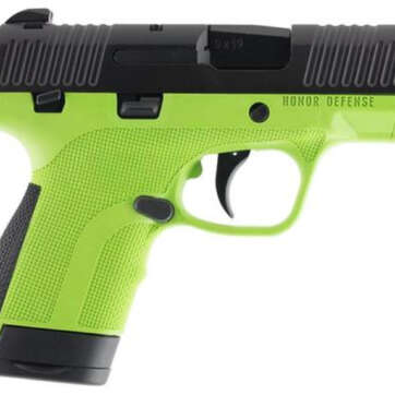 Honor Defense Honor Guard Sub-Compact 9mm, 3.2", 7rd, Acid Green - Handsguns - American Guns & Ammo