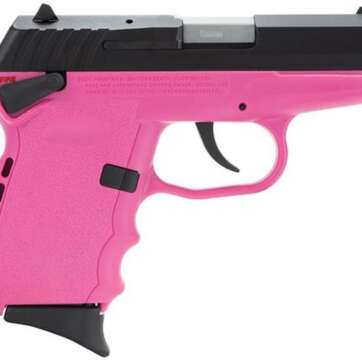 SCCY CPX-1 Gen 2 DAO 9mm 3.1" Barrel, Pink Poly Grip/Frame Black Slide, 10rd - Handsguns | American Guns & Ammo