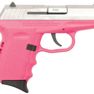 SCCY CPX-2 Gen 2 DAO 9mm 3.1" Barrel, Pink Poly Grip/Frame SS Slide No Safety, 10rd - Handsguns - American Guns & Ammo