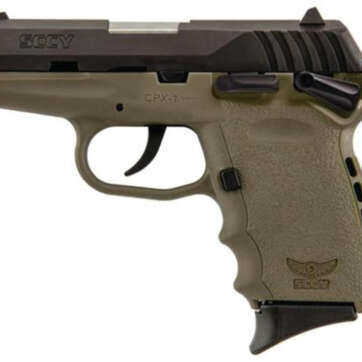 SCCY CPX-1 Manual Safety 9mm Caliber 3.1" Barrel, Dark Earth Frame 10rd Mag - Handsguns | American Guns & Ammo