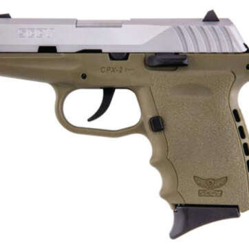 SCCY CPX-2 9mm 3.1" Barrel, SS Slide, No Manual Safey, Dark Earth Frame 10rd - Handsguns | American Guns & Ammo