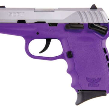 SCCY CPX-1 9mm 3" Barrel Natural Satin SS Slide/Purple Frame 10rd Mag - Handsguns | American Guns & Ammo