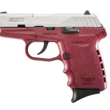 SCCY CPX-2 9mm, 3.1" Barrel, Crimson Frame/ SS Slide, 10rd - Handsguns - American Guns & Ammo