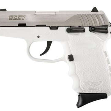 SCCY CPX-1, 9mm, 3.1", 10rd, White Polymer Grip, SS Slide - Handsguns - American Guns & Ammo
