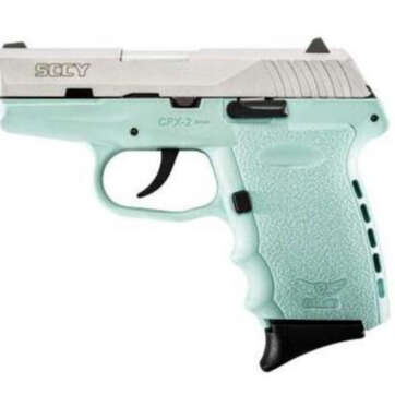SCCY CPX-2 9mm, 3.1" Barrel, Robin Egg Blue Frame, SS Slide 10rd Mag - Handsguns | American Guns & Ammo