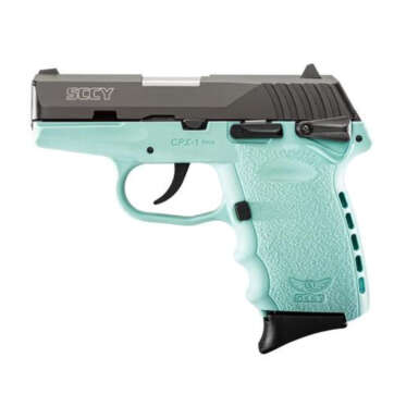 SCCY CPX-1 CBSB 9mm, 3.1" Barrel, Robin Egg Blue Frame 2- 10rd Mags - Handsguns | American Guns & Ammo