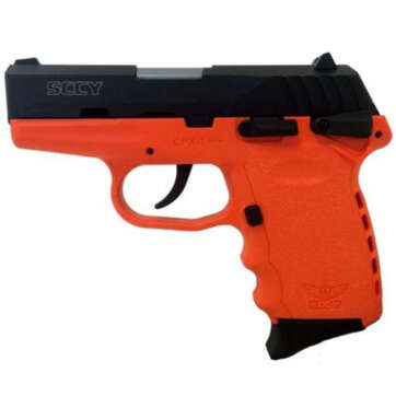 SCCY CPX-1 Pistol, 9mm, 3.1", 10rd, Manual Safety, Orange Frame, Black Slide - Handsguns | American Guns & Ammo