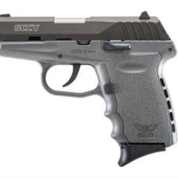 SCCY CPX-2 9mm, 3.1" Barrel, Gray Frame, Black Nitride Slide, 10rd - Handsguns - American Guns & Ammo
