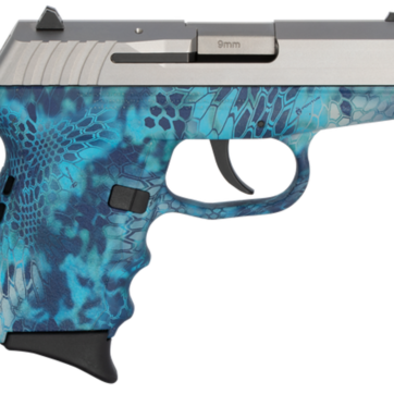 SCCY CPX-2 Carbon 9mm, 3.1" Barrel, Kryptek Pontus Grip, Stainless Steel Slide, 10rd - Handsguns | American Guns & Ammo