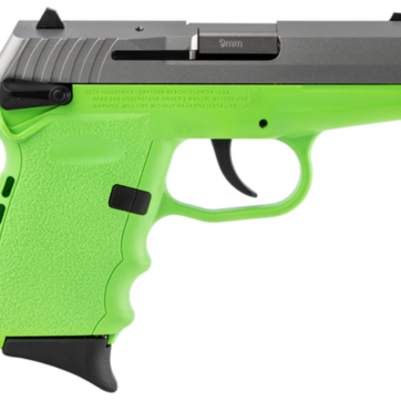 SCCY CPX-1 Carbon 9mm, 3.1" Barrel, Lime Grip, Stainless Steel Slide, 10rd - Handsguns | American Guns & Ammo