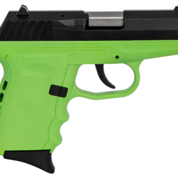 SCCY CPX-2 Carbon 9mm, 3.1" Barrel, Lime Grip, Black Stainless Steel Slide, 10rd - Handsguns | American Guns & Ammo