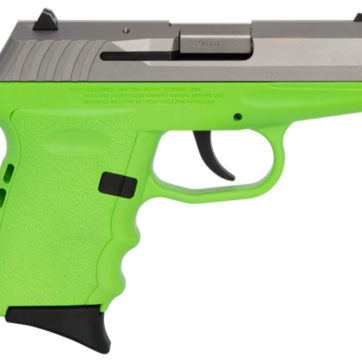 SCCY CPX-2 Carbon 9mm, 3.1" Barrel, Lime Grip, Stainless Steel Slide, 10rd - Handsguns | American Guns & Ammo