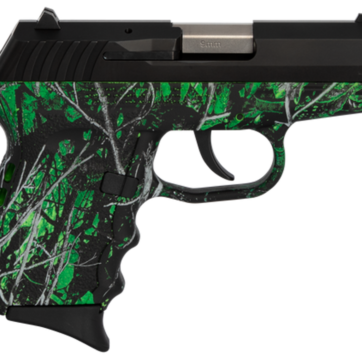 SCCY CPX-2 Carbon 9mm, 3.1" Barrel, Moon Shine Toxic Camo Grip, Black Stainless Steel Slide, 10rd - Handsguns | American Guns & Ammo