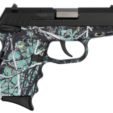 SCCY CPX-1 Carbon 9mm, 3.1" Barrel, Muddy Girl Serenity Grip, Black Stainless Steel Slide, 10rd - Handsguns | American Guns & Ammo