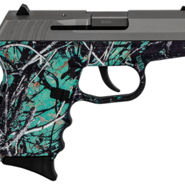 SCCY CPX-2 Carbon 9mm, 3.1" Barrel, Muddy Girl Serenity Grip, Stainless Steel Slide, 10rd - Handsguns | American Guns & Ammo