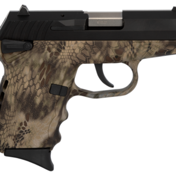 SCCY CPX-1 Carbon 9mm, 3.1" Barrel, Kryptek Highlander Grip, Black Stainless Steel Slide, 10rd - Handsguns | American Guns & Ammo