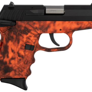 SCCY CPX-1 Carbon 9mm, 3.1" Barrel, Kryptek Inferno Grip, Black Stainless Steel Slide, 10rd - Handsguns | American Guns & Ammo