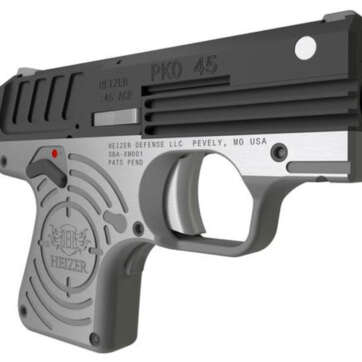 Heizer PKO 45 ACP, 2.75", 5rd, Stainless Steel Frame, Black Slide - Handsguns | American Guns & Ammo