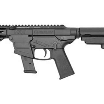 Fightlite MXR AR-15 Pistol 9mm, Glock Mags, 5" Barrel, Poly Frame, SBA3 Pistol Brace, M-Lok Forend, 17rd Glock Mag - Handsguns | American Guns & Ammo