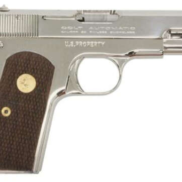 Colt 1903 Hammerless 32 Automatic Colt Pistol (ACP) 3.75" Barrel Walnut Grips, Nickel, 8rd Mag - Handsguns - American Guns & Ammo