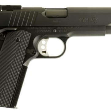 Remington 1911 R1 40 S&W, 5", Black G10 Grips, Black Stainless Steel, 9rd - Handsguns | American Guns & Ammo