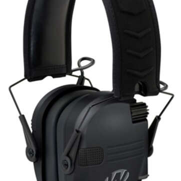 Walkers Game Ear Razor Slim Shooter Folding Electronic Earmuff 23 dB Black, AAA Batteries - Competition Guns - American Guns & Ammo