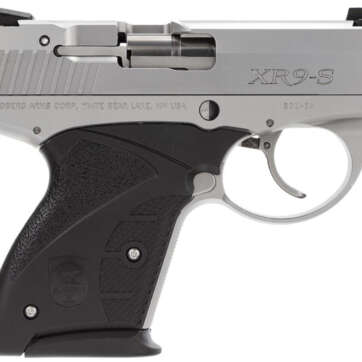 Boberg Platinum 9mm DAO, 3.35" Barrel, Black Zytel Grip Nickel/Chrome, 7rdrd - Handsguns | American Guns & Ammo