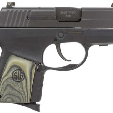 Sig N P290RS Enhanced 9mm 2.9 6+1 NS Blk/Grn G10 Grip Blk - Handsguns | American Guns & Ammo