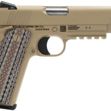 Colt Marine CQBP M45-A1 SA 45 ACP 5" Barrel, Novak 3Dot Desert Tan G10 Grip, 7rd - Handsguns | American Guns & Ammo