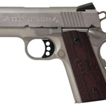 Colt Defender 45 ACP, 3", Brushed Cerakote SS, Novak Sights, G10 Grips, 7rd - Handsguns - American Guns & Ammo