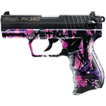 Walther PK380 .380 ACP, 3.6", 8rd, Muddy Girl Camo - Handsguns | American Guns & Ammo