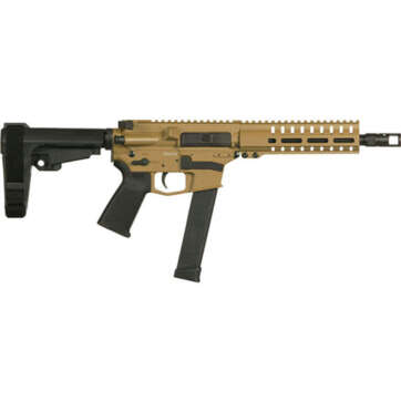CMMG Banshee 300 10mm, 8" 1:16 Barrel, Burnt Bronze, RipBrace, M-Lok, Magpul Grip, 30rd Glock Mag - Handsguns | American Guns & Ammo