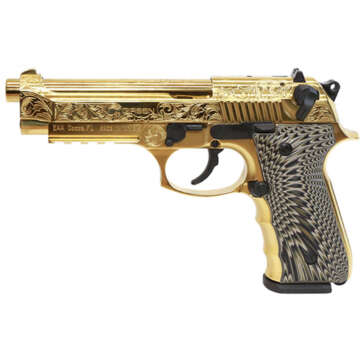 EAA Girsan Regard MC Deluxe 9mm, 4.9" Barrel, Gold Plated, 18rd - Handsguns | American Guns & Ammo