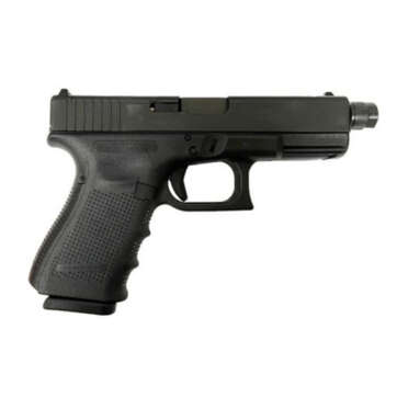Glock, 19 Gen4, M.O.S, Striker Fired, Compact, 9mm, 4.02" Threaded Barrel, Polymer Frame, Matte Finish, Fixed Sights, 15Rd, 3 Magazines - Handsguns | American Guns & Ammo