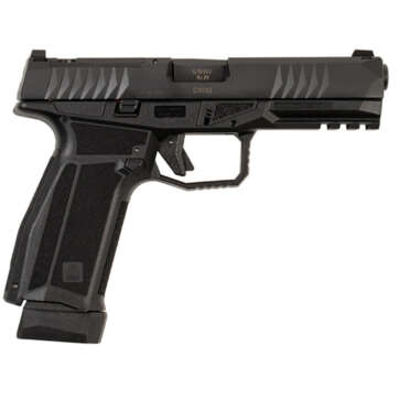 Arex Delta L 9mm, 4.5" Barrel, Optics Ready/White Dot Sight, Black, 17rd/19rd - Handsguns | American Guns & Ammo