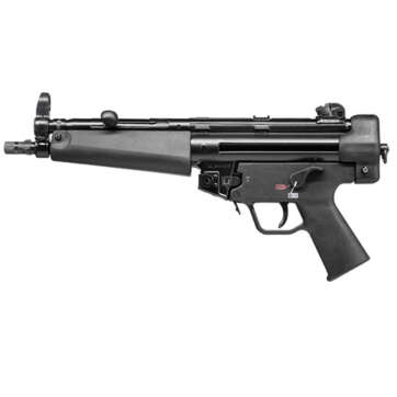 HK SP5 9mm, 8.9" Barrel, Aluminum Frame, Black, 10 Round, 2 Mags, Threaded, Ambidextrous Safety - Handsguns | American Guns & Ammo