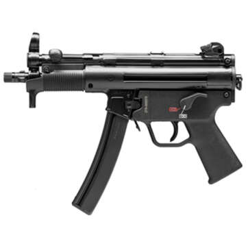 HK SP5K-PDW Semi-auto 9mm, 5.83" Barrel, Black, Poly Grip, 30 Round, 2 Mags, Threaded Barrel, Ambidextrous Safety - Handsguns | American Guns & Ammo
