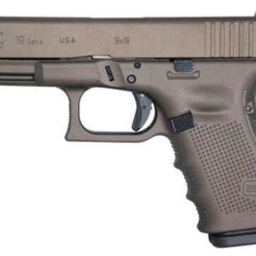 Glock 19 Gen4 Tactical Bronze Cerakote 9mm 4" Barrel USA Made 15rd Mag - Handsguns | American Guns & Ammo