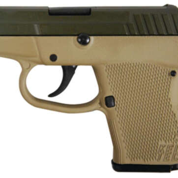 Kel-Tec P-32 .32 ACP 2.68" Barrel Cerakote Olive Drab Slide Tan Frame 7rd Mag - Handsguns - American Guns & Ammo